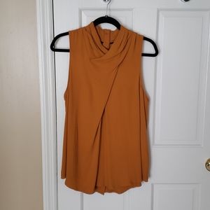 Maeve Mustard Yellow Sleeveless Blouse, US sz16